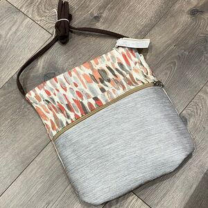 New with Tags, Upcycled Handmade Patterned Crossbody Bag